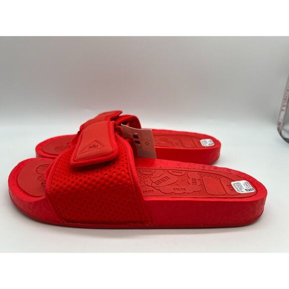 adidas Boost Slide Pharrell Active Red FY6140 Men's Size 7 New. - Picture 2 of 12